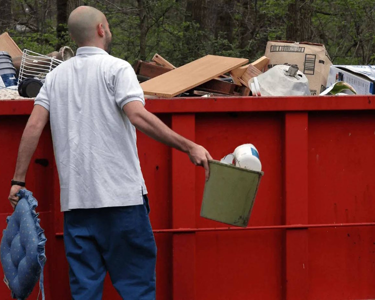 our red dumpster